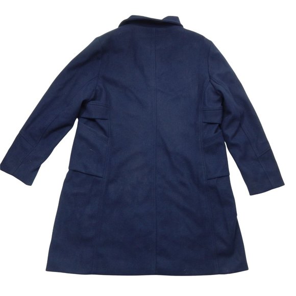 Pea Coat Women's Mid Length Navy Blue Double Button Wool Size XXL - Picture 2 of 13